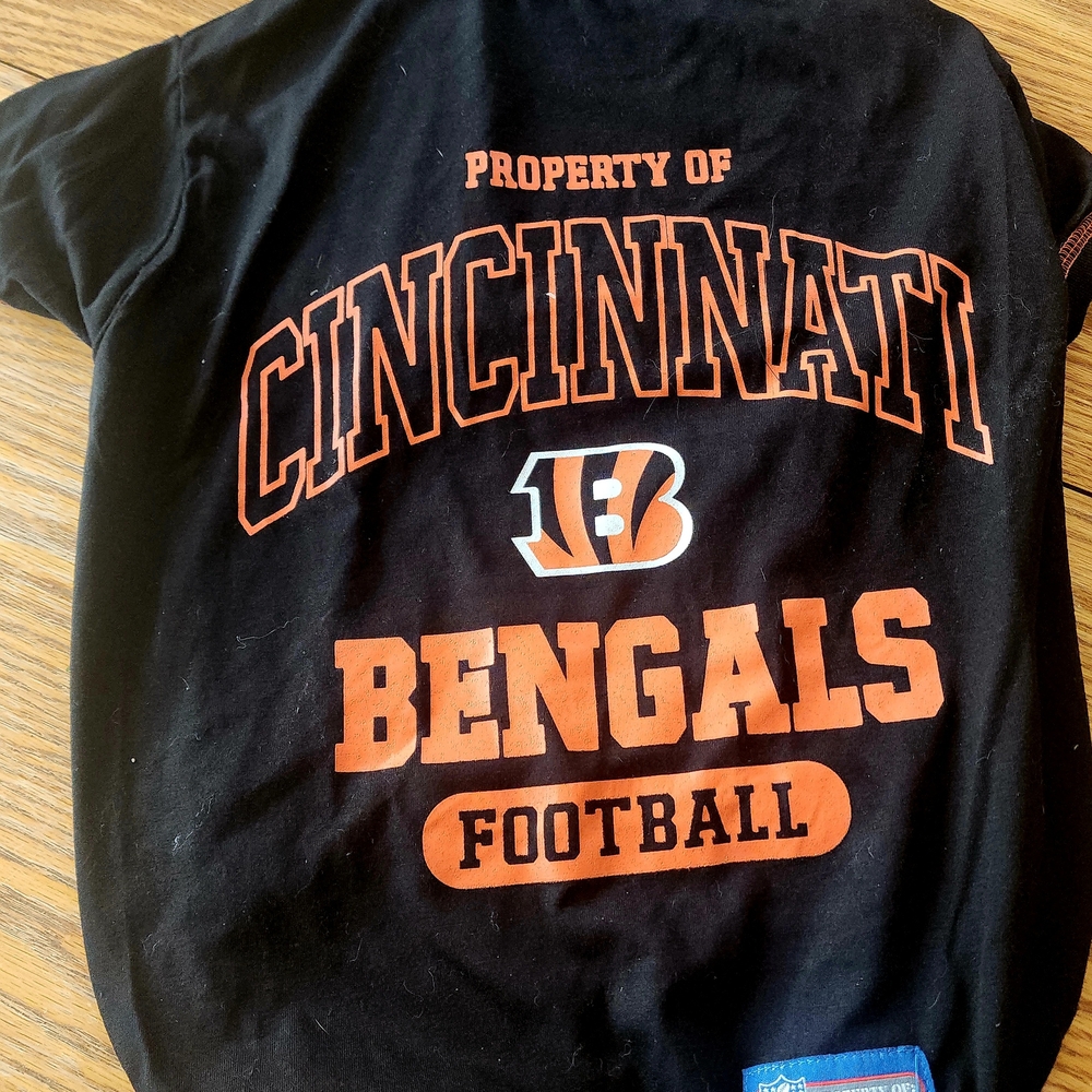 Cincinnati Bengals NFL PETS Black T-Shirt For Dogs